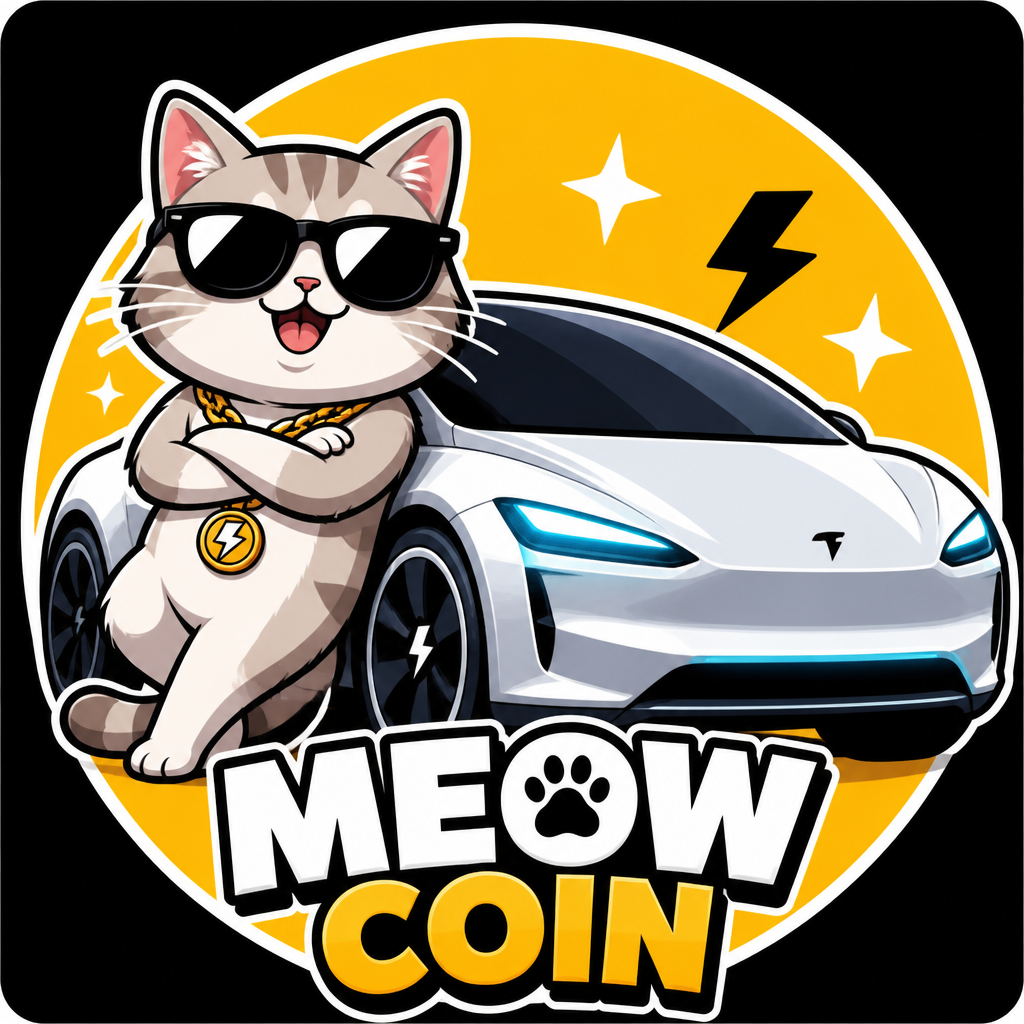 Funny Cat Tesla